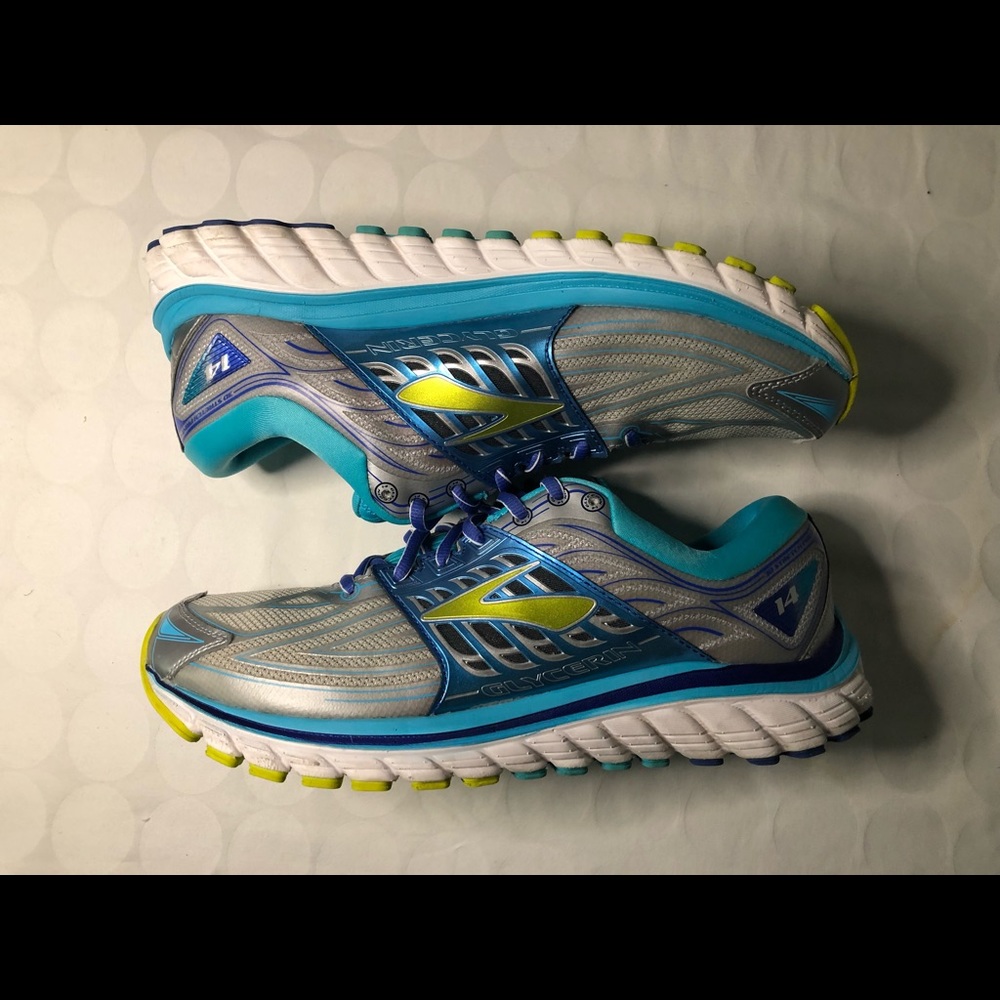 Brooks Women’s Glycerin 14 Running Shoes Size 12 M Blue/Gray 1202171B151